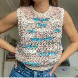 Scrap Vest Crochet Pattern – Colorful DIY Crochet Top