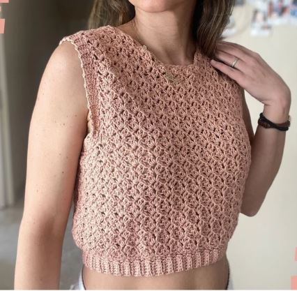 Luna Vest Crochet Pattern – Easy Summer Crochet Top